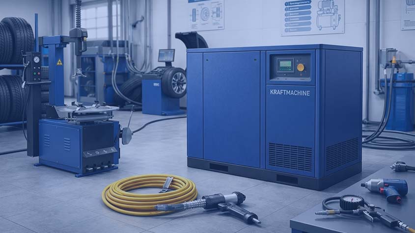 Основные критерии выбора шиномонтажного компрессора